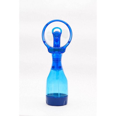 O2COOL Deluxe Handheld Misting Fan Colors May Vary: Portable Personal Spray Fan, Battery Operated, Smooth Plastic Finish