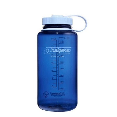 Nalgene 32 fl oz Plastic Wide Mouth Water Bottle - Indigo: Portable Drinkware, Recycled Content