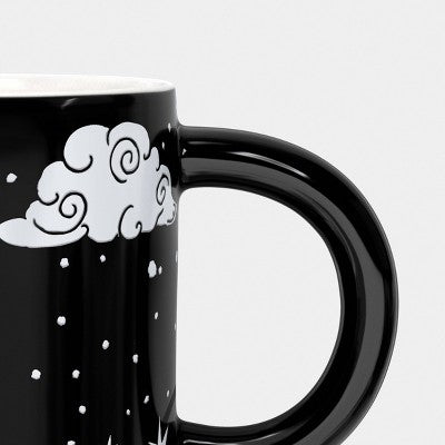 15 fl oz Zodiac Night Sky Mug Black - Room Essentials