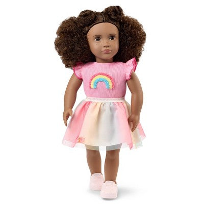 Our Generation Kayla 18" Doll and Real Slime with Arts and Crafts School-Themed Accessories - Dark-Brown Hair/Dark-Brown Eyes