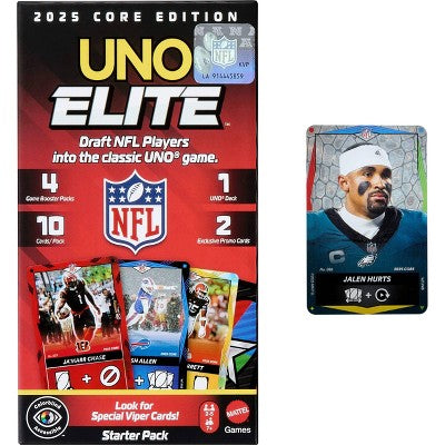 Mattel Uno Elite NFL Core Starter Pack Card Game