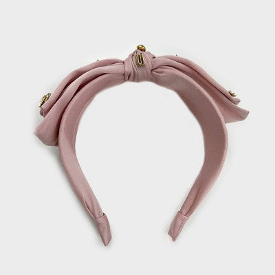 Adult Wicked Bow Headband - Pink