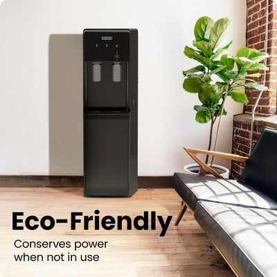 Iceman Ice Maker and Water Dispenser, Bottom-Loading for 1-5 Gallon Bottles - Black (LOCAL PICKUP ONLY)