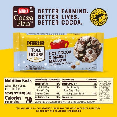 Nestle Toll House Hot Cocoa and Marshmallow Flavored Morsels - 9oz