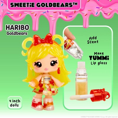 Yummiland x Licensed Sweets Lip Gloss Doll: Haribo Goldbears Includes DIY Lip Gloss + Removable Keychain