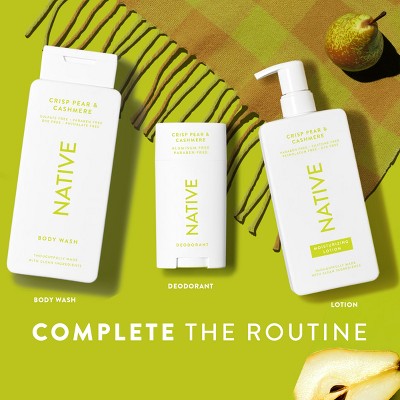 Native Limited Edition Fall Getaway Deodorant - Crisp Pear & Cashmere - 2.65oz