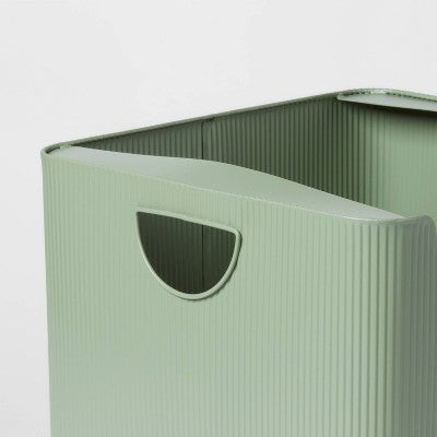 Metal Bin Large Open Front Green - Brightroom