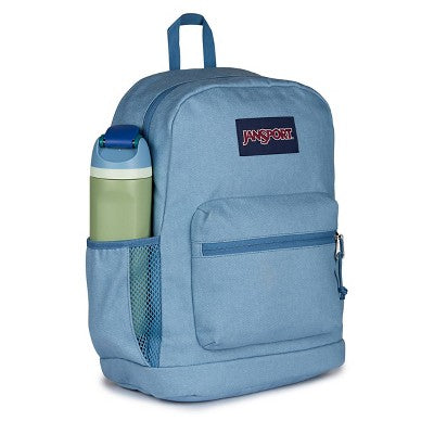JanSport Cross Town Plus Remix 17" Backpack - Light Blue: High School Abstract Bookbag