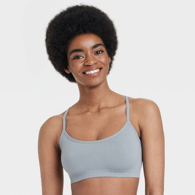 Women's Seamless Bralette - Colsie Gray M