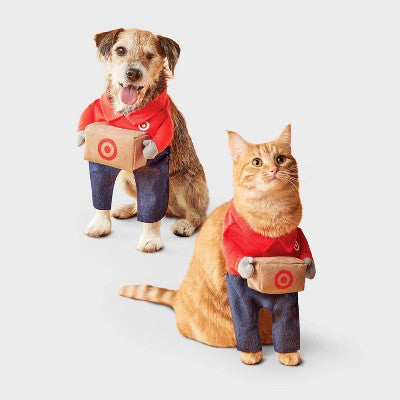 Target Team Member Jeans Dog and Cat Frontal Costume - Boots & Barkley Red S