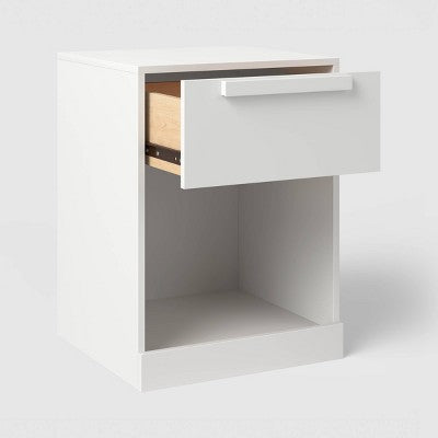 Modern Nightstand with Drawer White - Room Essentials (LOCAL PICKUP ONLY)