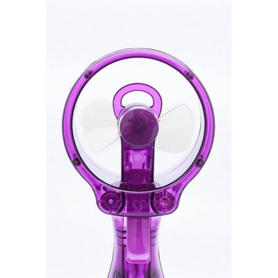 O2COOL Deluxe Handheld Misting Fan Colors May Vary: Portable Personal Spray Fan, Battery Operated, Smooth Plastic Finish