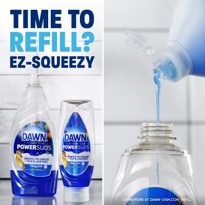 Dawn Platinum Plus PowerSuds Ez Squeeze Dish Soap - Fresh Rain - 17.4 fl oz