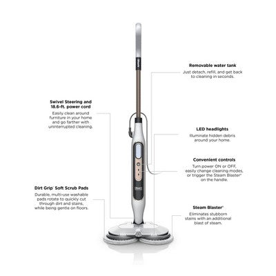 Shark Steam & Scrub with Steam Blaster Technology Scrubbing and Sanitizing Hard Floor Steam Mop S8201 (LOCAL PICKUP ONLY)