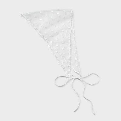 Sheer Eyelet Headwrap - A New Day White