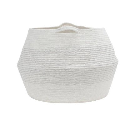 HLD Global XXL Coiled Rope Belly Basket Cream