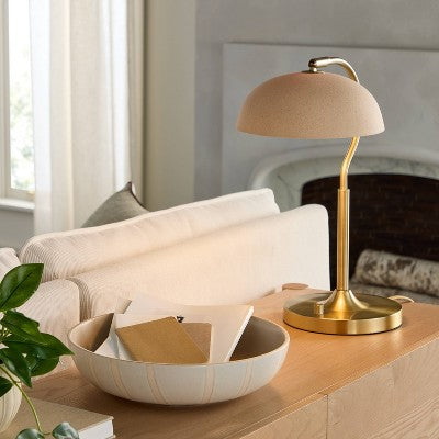 Ceramic Shade Table Lamp Brass - Hearth & Hand with Magnolia