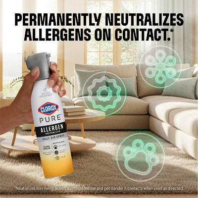 Clorox PURE Allergen Neutralizer Daily Air Spray Air Fresheners Energizing Citrus - 8oz