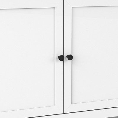 Traditional Storage TV Stand with Doors and Shelves for TVs up to 65" Classic White - Room Essentials (LOCAL PICKUP ONLY)