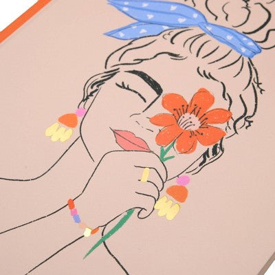 Ruled Jumbo Journal " She Blooms" - Spoonful of Faith for Designworks Ink