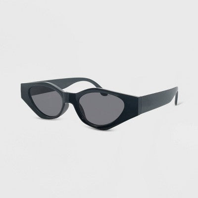 Women's Plastic Oval Sunglasses - Wild Fable Black