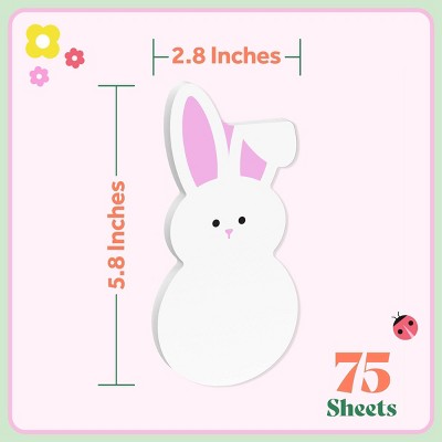 Post-it 3"x6" Hoppy Notes White Bunny Sticky Note Pad 100 Sheets