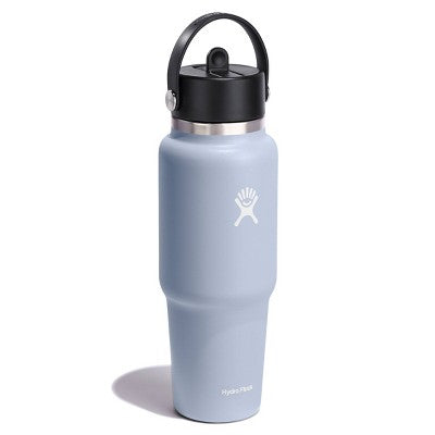 Hydro Flask 32oz Wide Mouth Flex Straw Travel Bottle - Surf: BPA-Free, Leakproof, Vacuum-Insulated