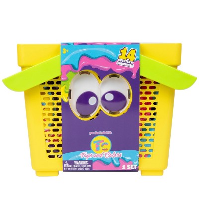Toys and Colors Mystery Shopping Basket with Surprises and Collectible Mini Figures