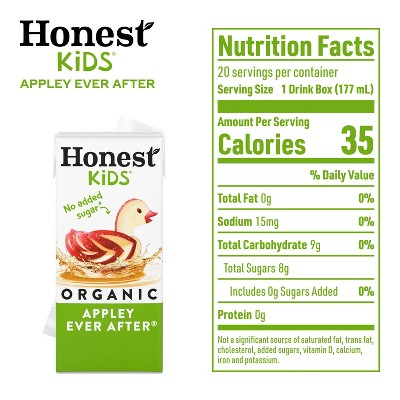 Honest Kids Organic Apple Juice Drink - 20pk/6 fl oz Boxes