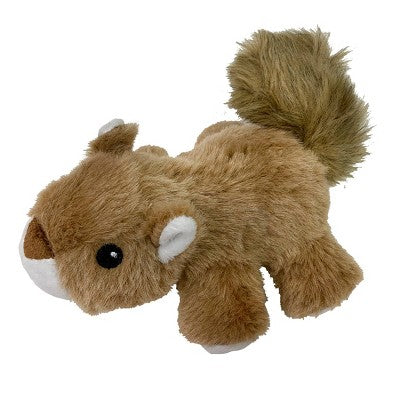 Flingerz Pet Furry Squirrel with Launcher Plush Dog Toy