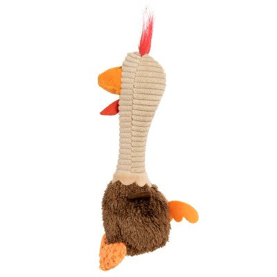 TrustyPup Long Neck Rowdy Rooster with Chew Guard Dog Toy
