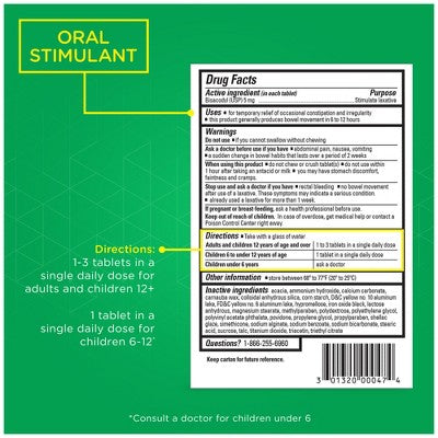 Fleet Stimulant Oral Laxative Tablets for Constipation Relief - 25ct