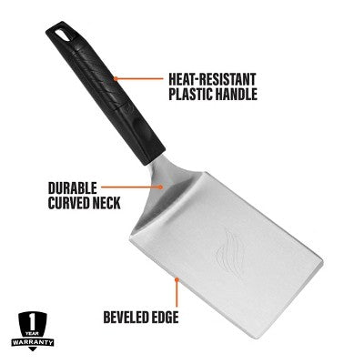 Blackstone Stainless Steel Hamburger Grill Spatula Black
