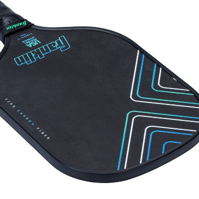 Franklin Sports 16" Raw Carbon Fiber Traditional Pickleball Paddle -Blue