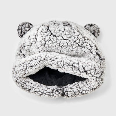 Baby Faux Shearling Hat and Mitten Set - Cat & Jack Gray Newborn