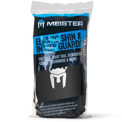 Meister Elastic Cloth Shin and Instep Guard - Black S/M