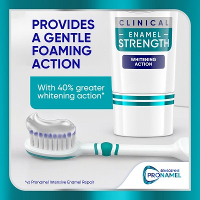 Sensodyne Pronamel Fluoride Clinical Enamel Strengthening & Whitening Action Toothpaste - 3.4oz