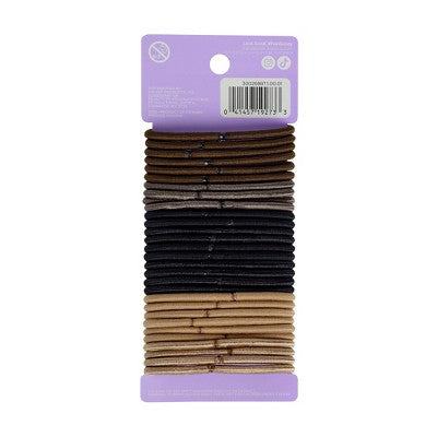 Goody Brown Multicolor 4mm Elastics - 30ct