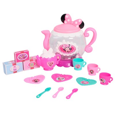 Minnie Mouse Happy Helpers Terrific Tea Pot: Featuring Pretend Dining Accessories, 10-Piece Play Set