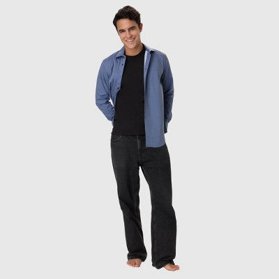 Hanes Men's 5pk T-Shirt Undershirts, Premium Everyday Tee Midweight Crewneck Shirt Pack, Wicking - Black M