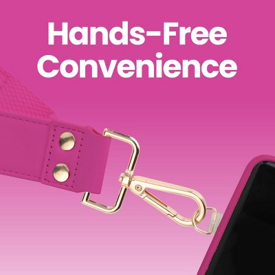 GEMS Crossbody Phone Strap with Wallet - Fuchsia