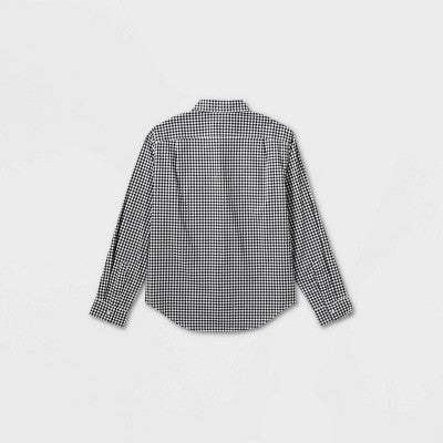 Men's Long Sleeve Adaptive Button-Down Shirt L