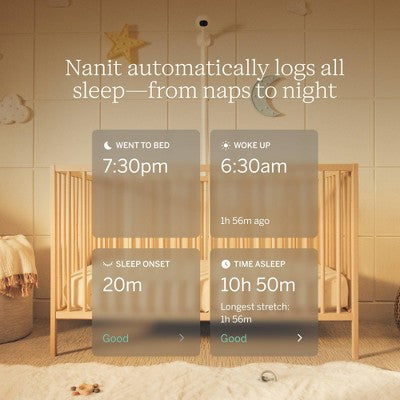 Nanit Pro Smart Baby Monitor & Floor Stand - White