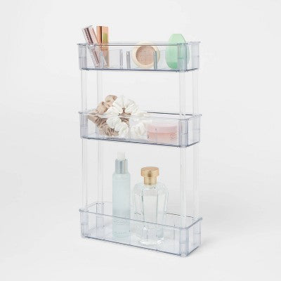 9"x3"x14" 3 Tier Shelf Clear - Brightroom