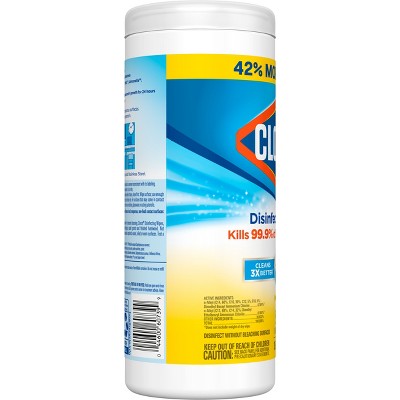 Clorox Lemon Disinfecting Wipes - 50ct