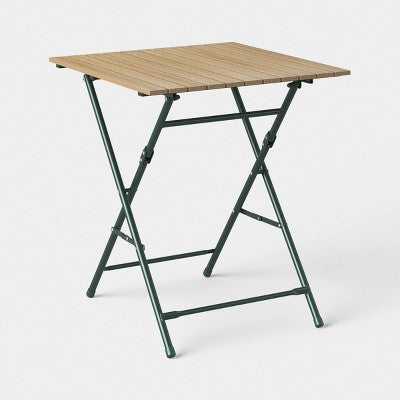 Square Casual Traditional Patio End Table Green - Room Essentials (LOCAL PICKUP ONLY)