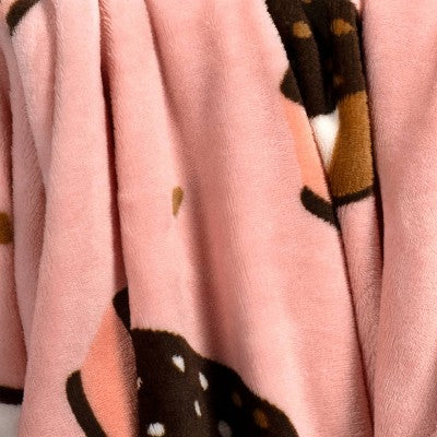 Printed Ice Cream Sandwich Plush Throw Blanket Pink - Room Essentials