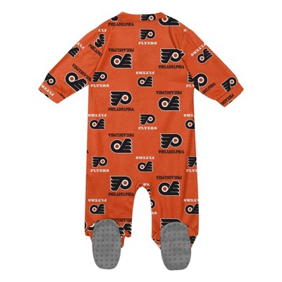 NHL Philadelphia Flyers Infant Boys' Sleeper Bodysuit - 18M