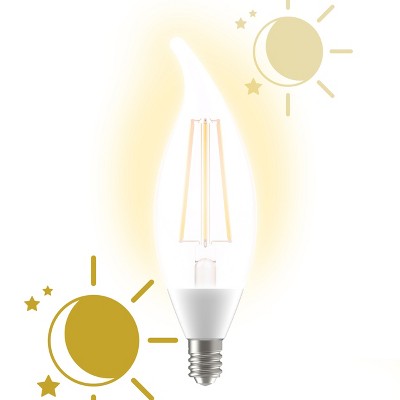 GE 2pk LED+ Dusk to Dawn A19 LED Decorative Light Bulb Soft White