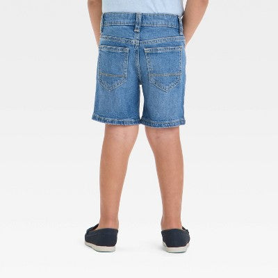 Toddler Boys' Button Front Denim Shorts - Cat & Jack 4T
